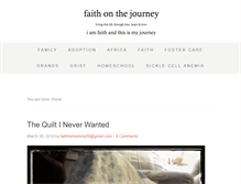 Tablet Screenshot of faithonthejourney.com
